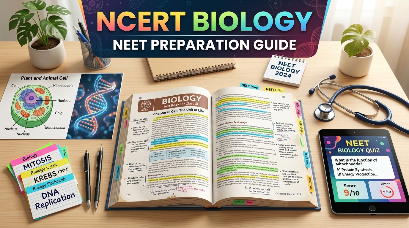 How to Master NCERT Biology for NEET: Chapter-Wise Strategy, High-Weightage Topics & Note-Taking Hacks